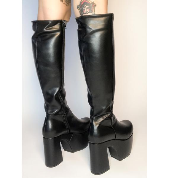 lamoda platform knee high boots