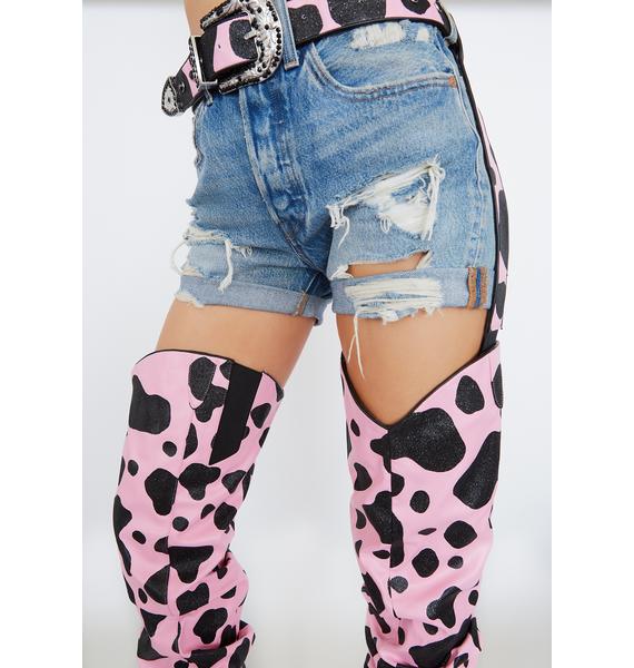 club exx pink cowboy boots