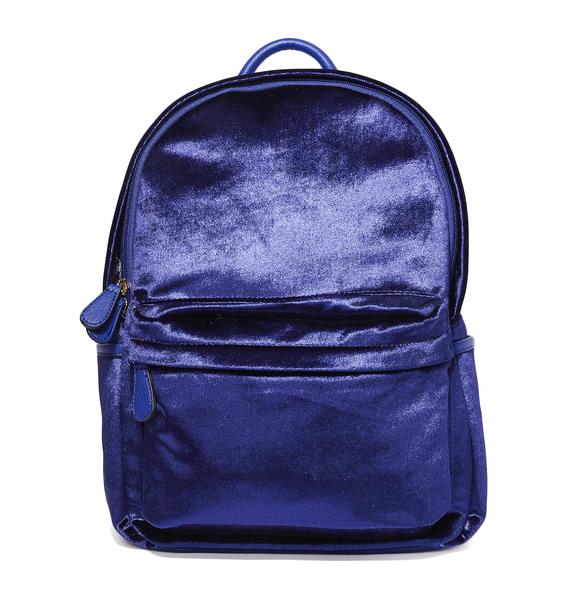 Blue Velvet Backpack Dolls Kill