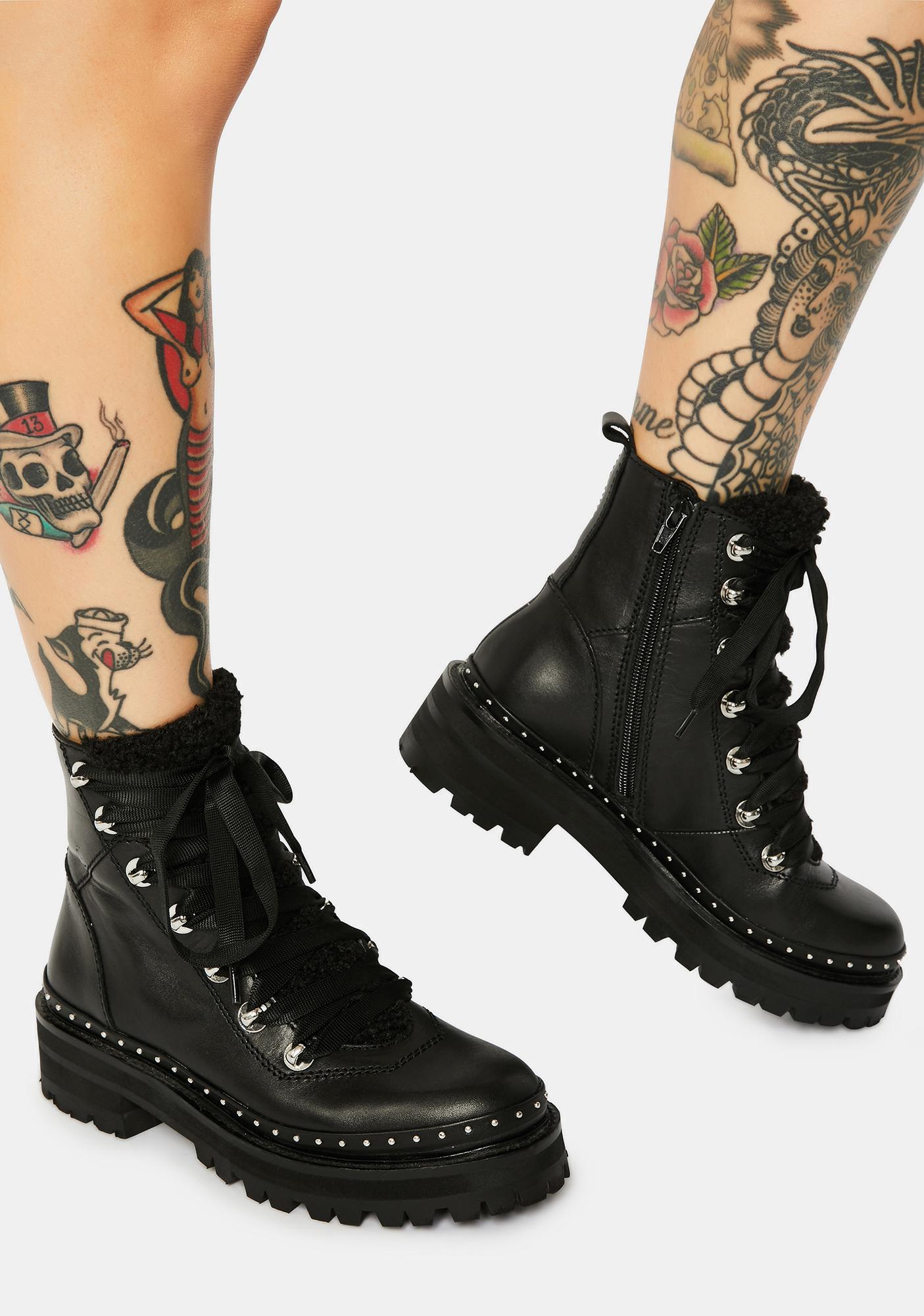 rainier platform bootie black