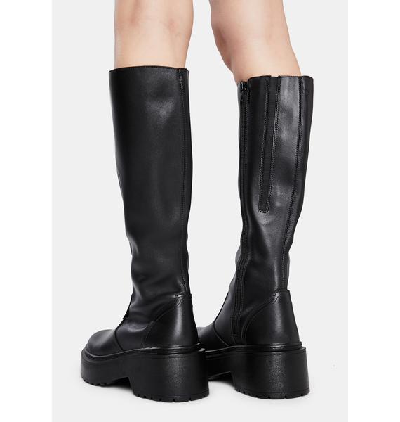 ROC Boots Australia Troupe Leather Knee High Boots | Dolls Kill