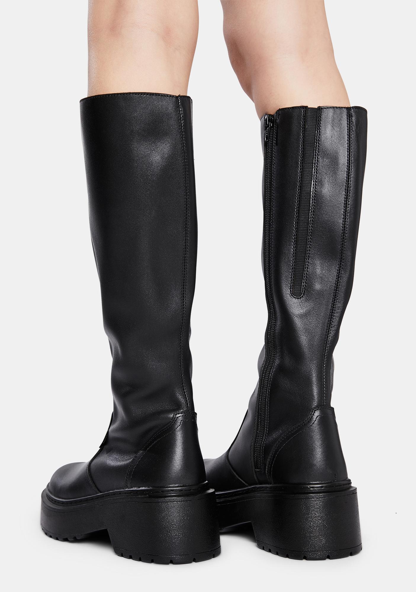 ROC Boots Australia Troupe Leather Knee High Boots | Dolls Kill