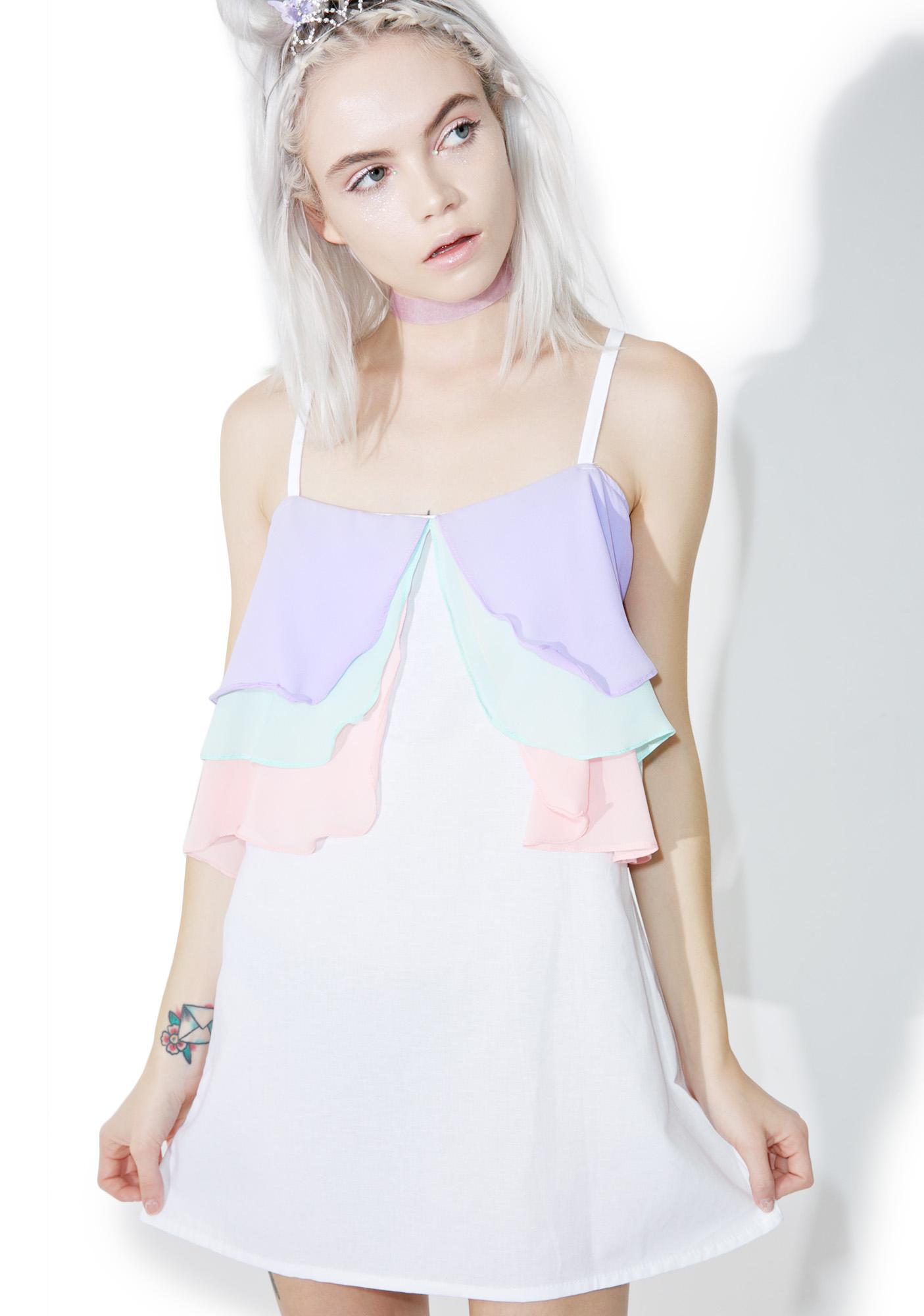 pastel mini dress