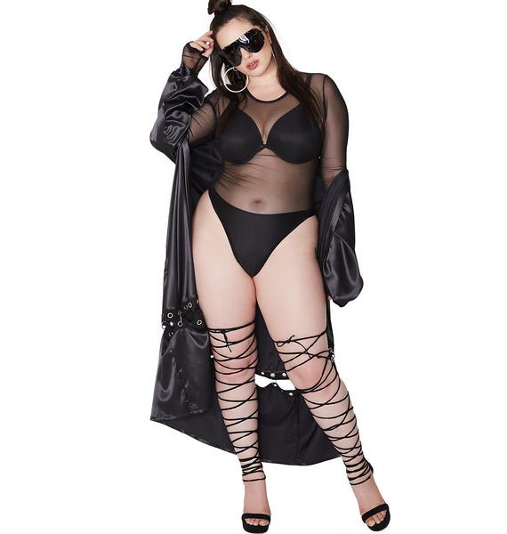 Poster Grl Plus Size Black Sheer Bodysuit Dolls Kill