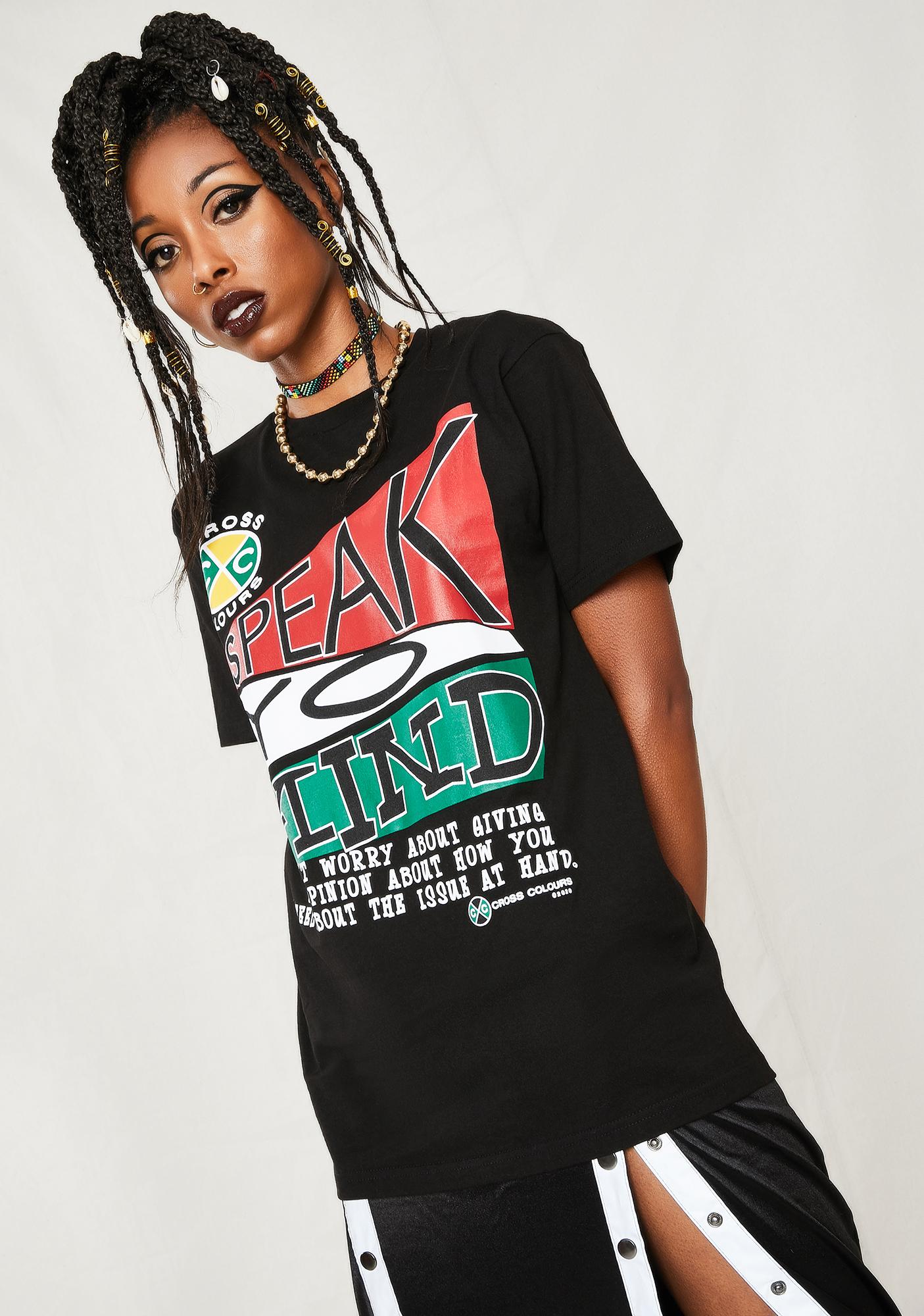 Cross Colours Speak Yo Mind Graphic T-Shirt | Dolls Kill