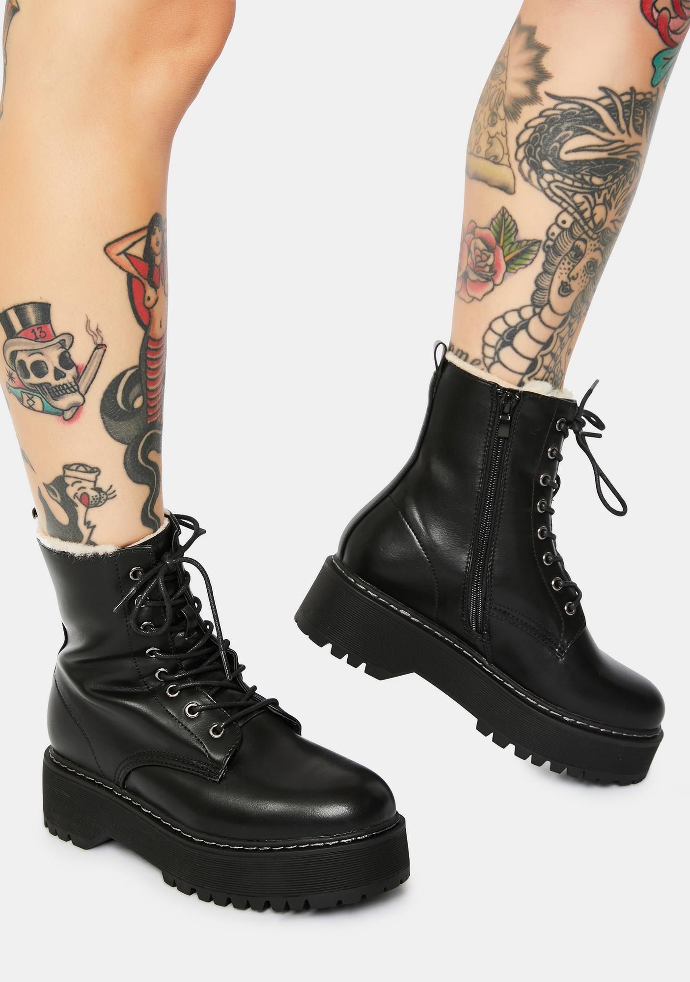 Steve Madden Betty Combat Boots | Dolls Kill