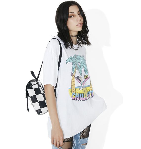 Junk Food Clothing Chill Out White Tee Dolls Kill