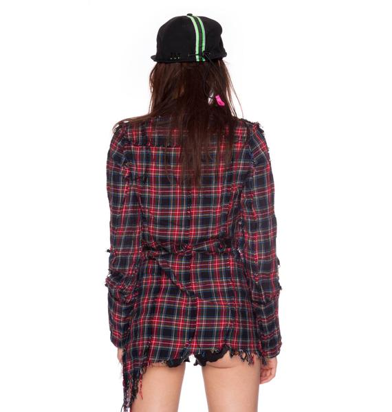 Plaid DIY Punk Shirt | Dolls Kill