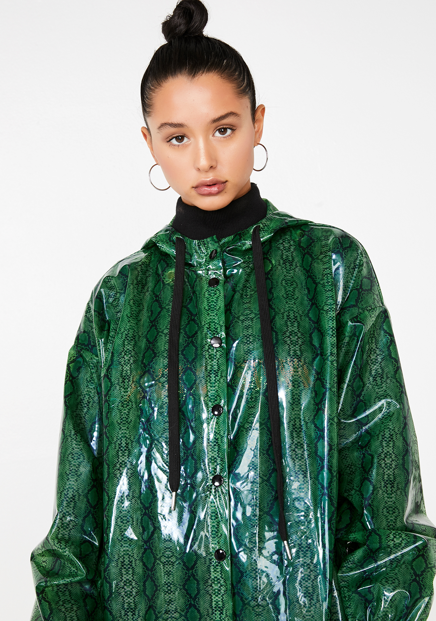 snakeskin raincoat