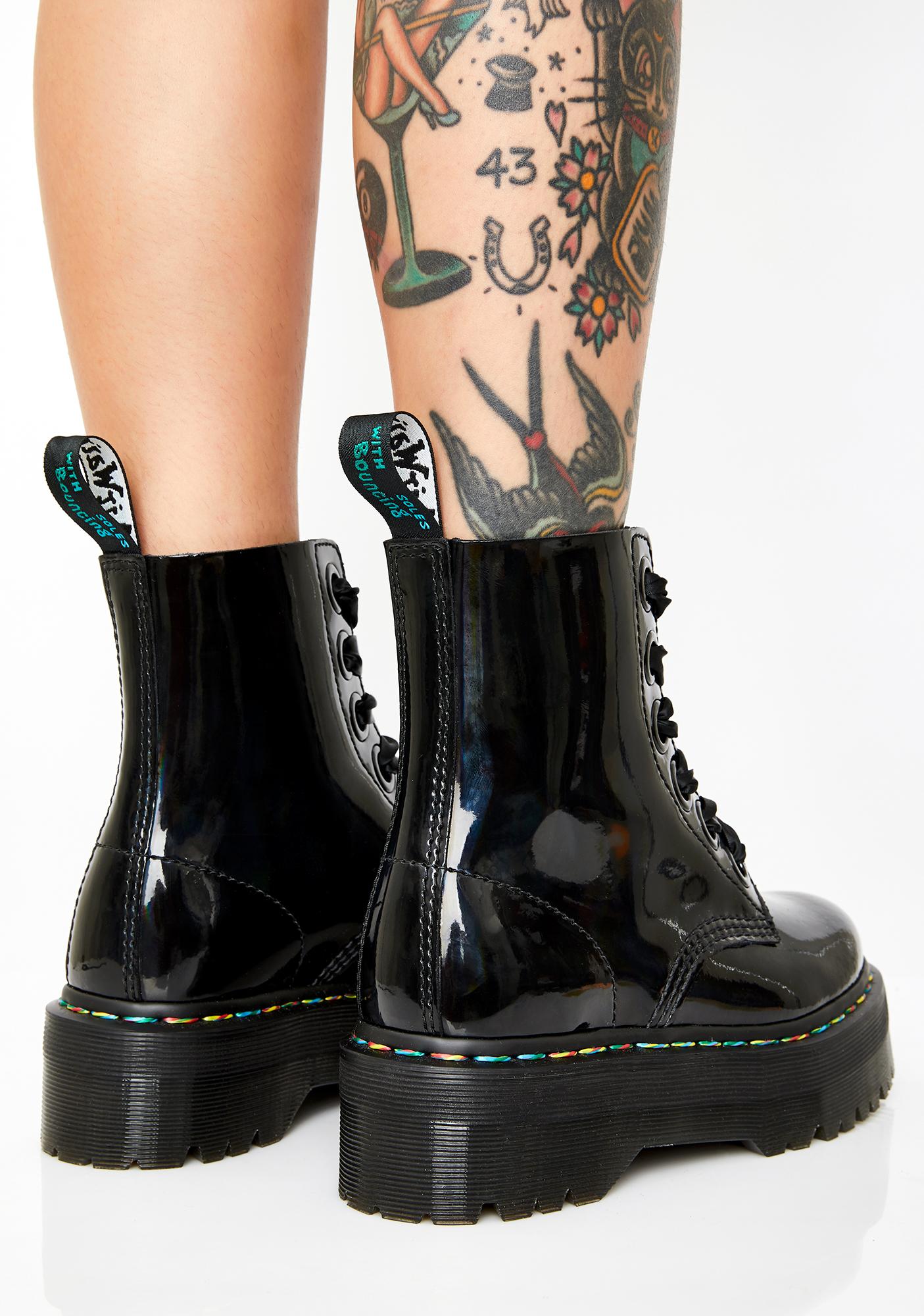 dr martens molly patent