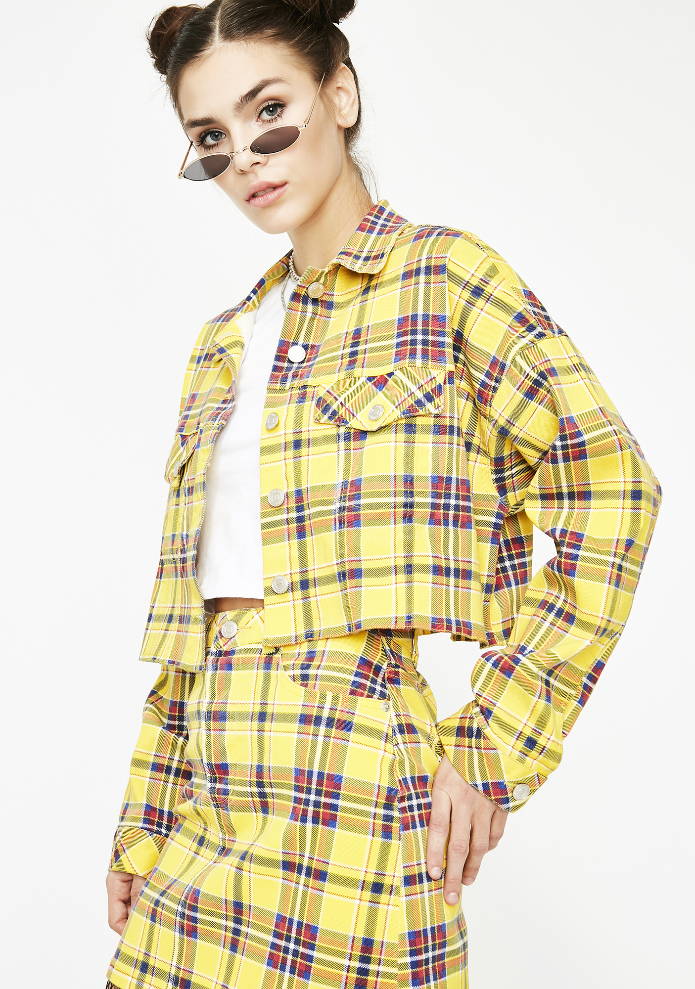 checkered yellow jacket