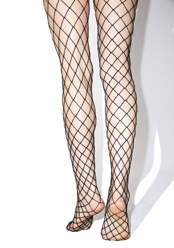 sequin fishnets