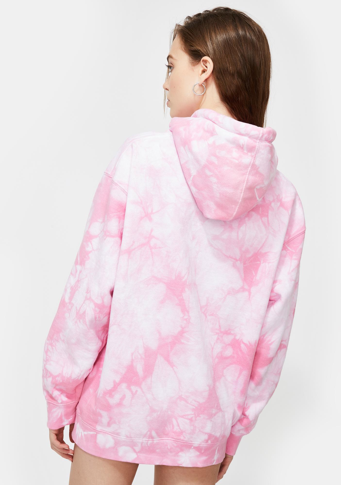 tie dye pink sweatshirt