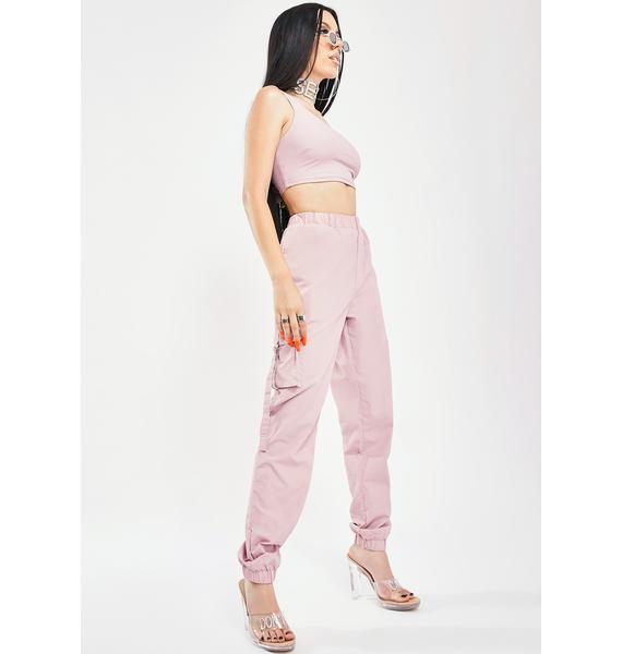 blush jogger set