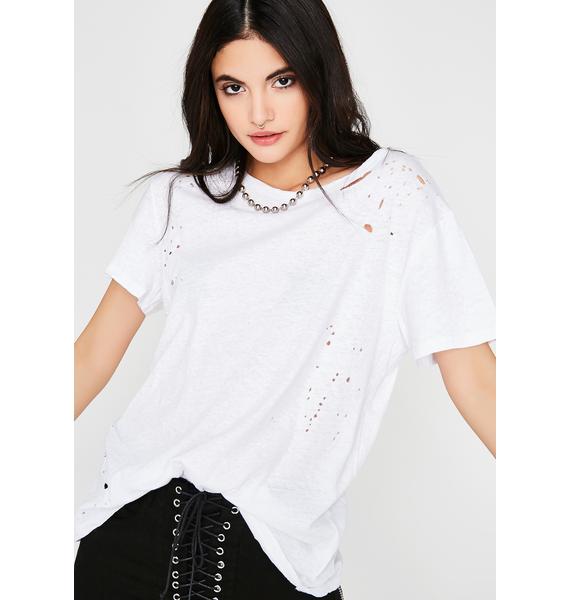 distressed hole shirt