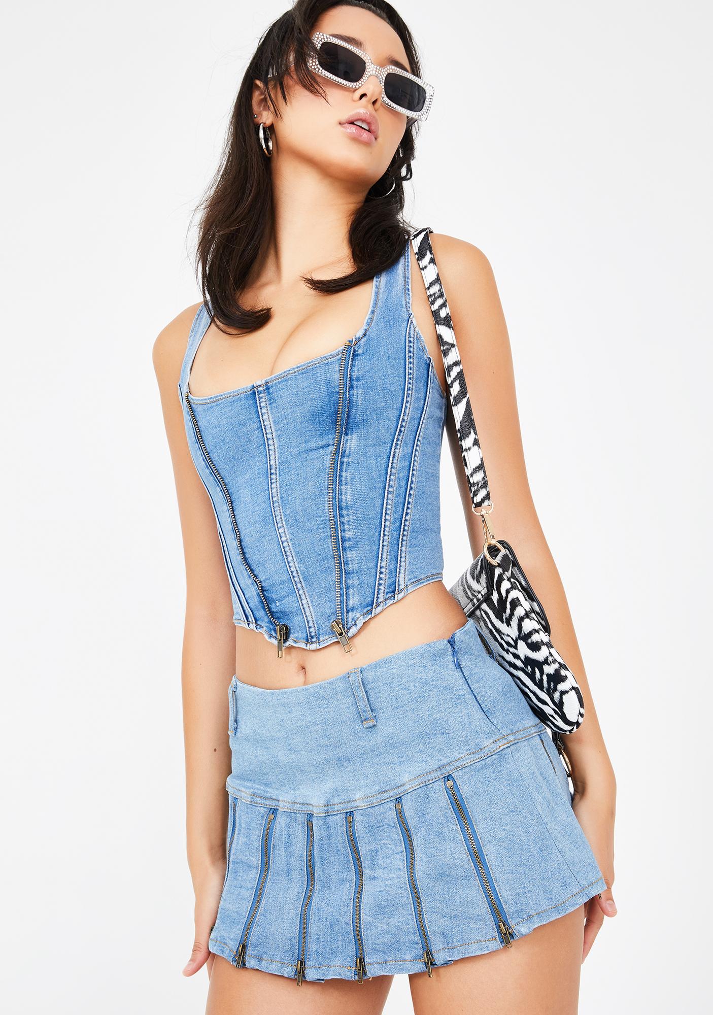 i am gia claudia skirt denim