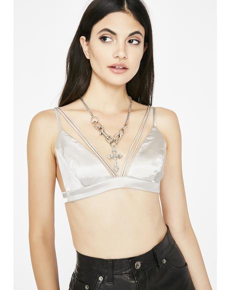 Stoney If Ya Need Satin Bralette