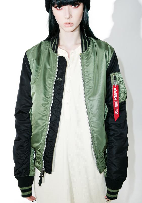 alpha industries varsity jacket