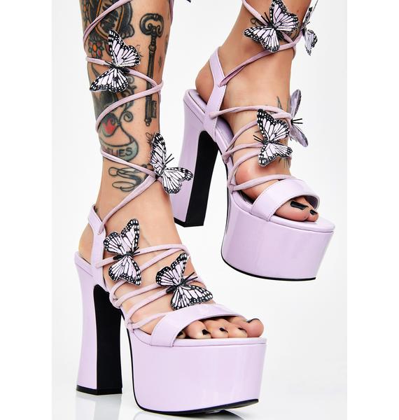 butterfly wrap heels