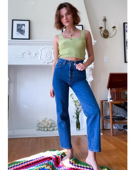 Georgie Straight Ankle Ribcage Jeans