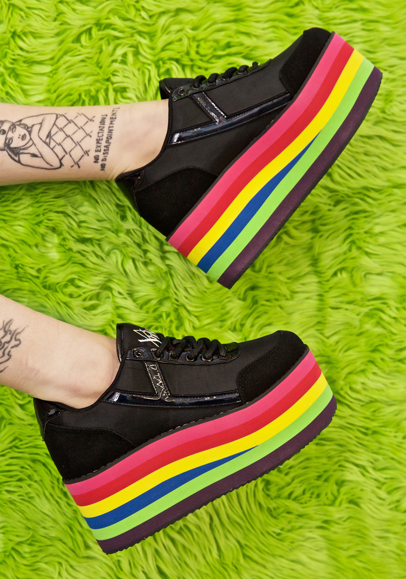 plateau sneaker rainbow