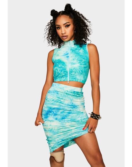 Poster Grl Rugby Polo Crop Top Skirt Set Dolls Kill