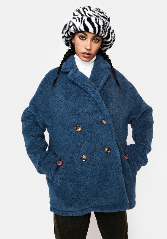 fuzzy peacoat