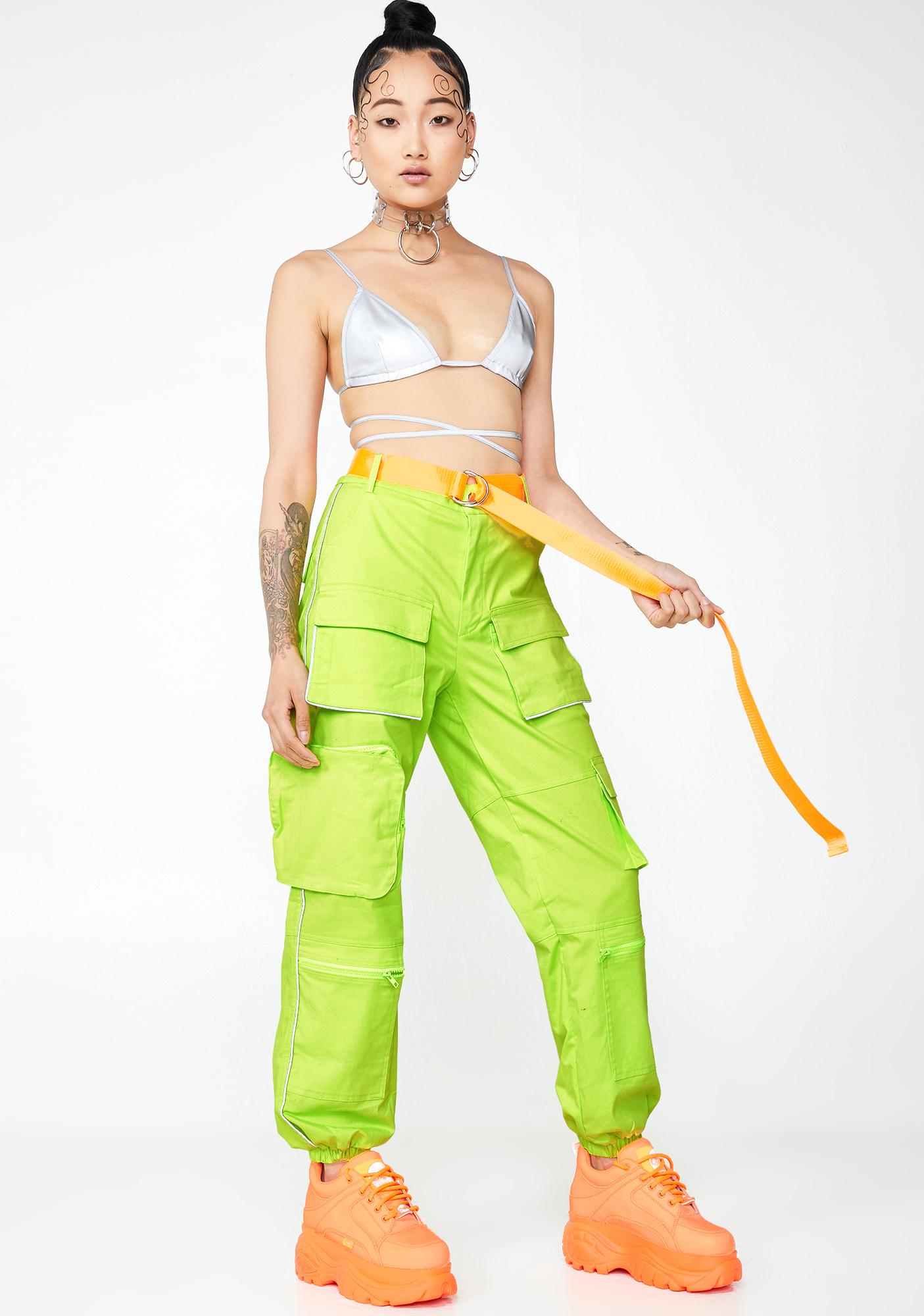 lime green cargo pants
