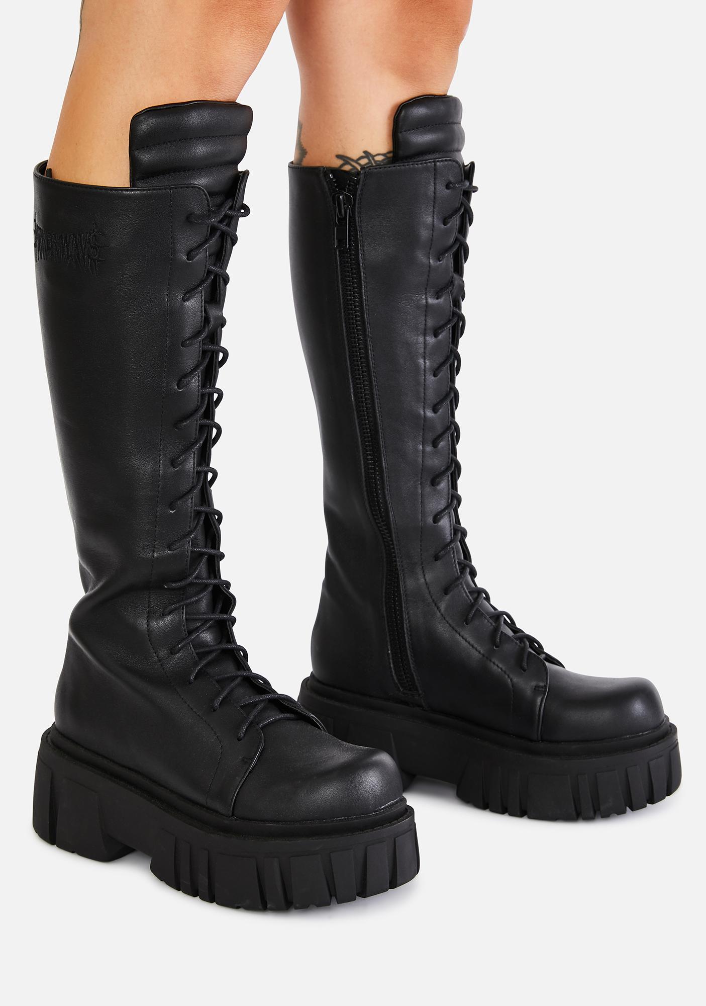 Darker Wavs Genuine Leather Boots 