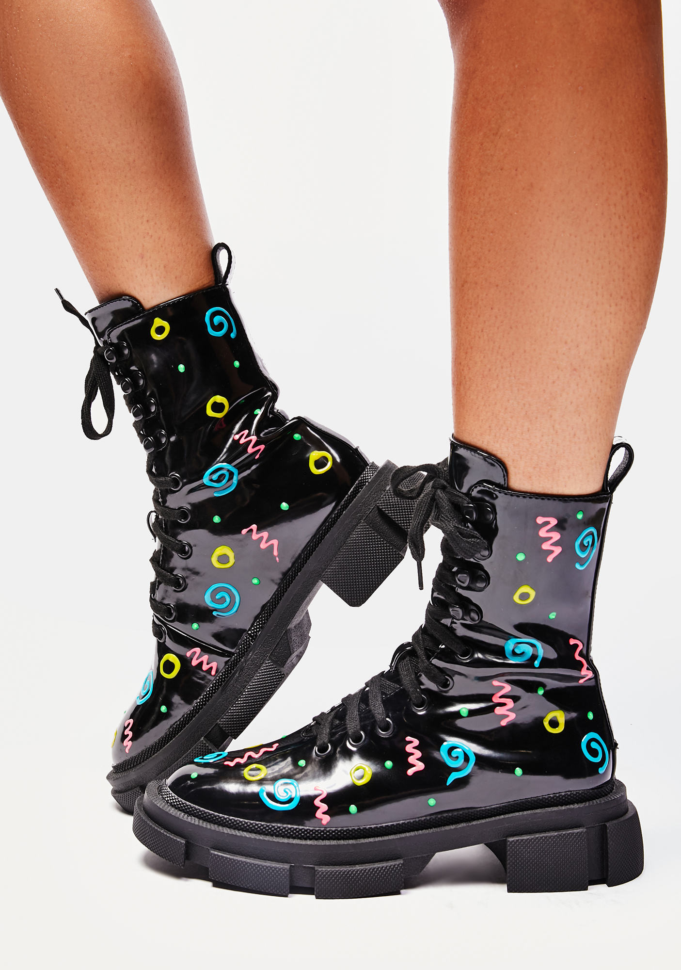 dolls kill combat flight boots