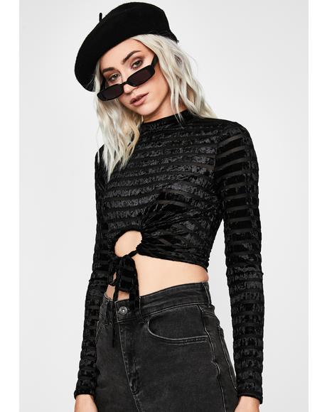 And I O-Ring Long Sleeve Top