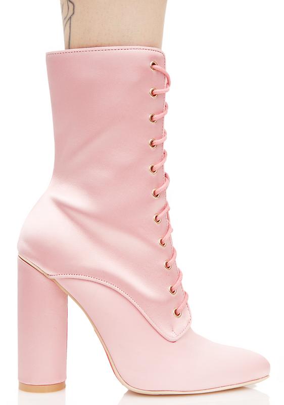 Unique Leather Pink Boots for a 27" Doll S006p