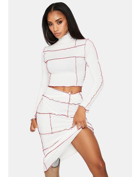 Poster Grl Rugby Polo Crop Top Skirt Set Dolls Kill