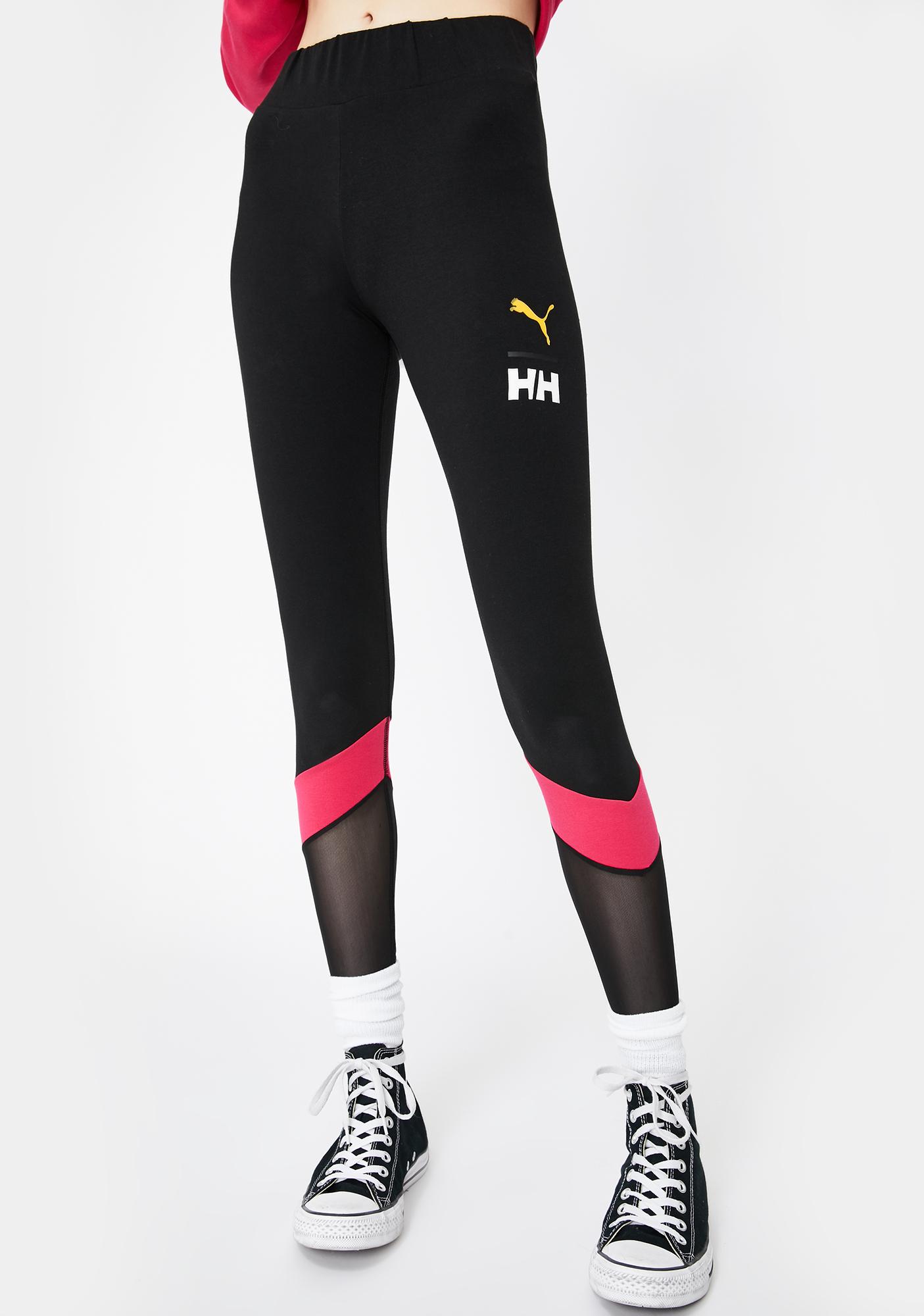 puma training seamless leggings in pink