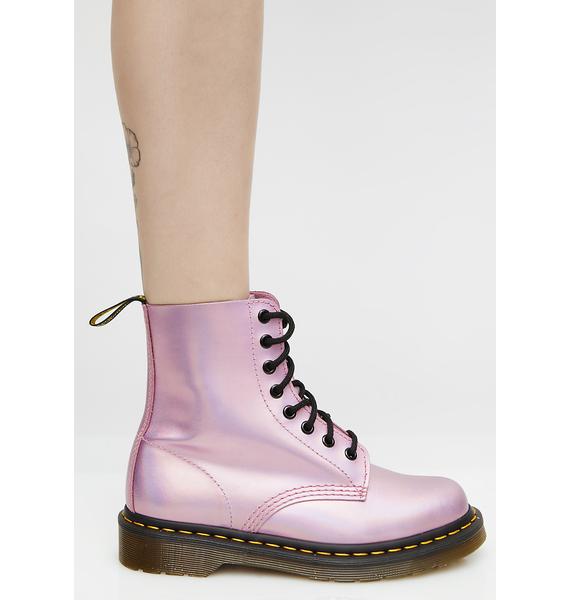 dr martens iced metallic pink