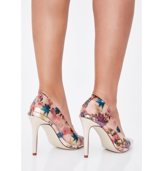 clear pumps wide width