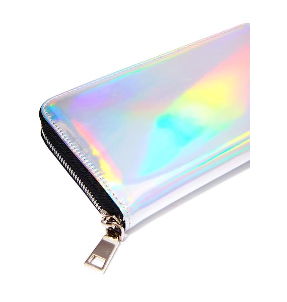 Current Mood Holographic Long Wallet | Dolls Kill