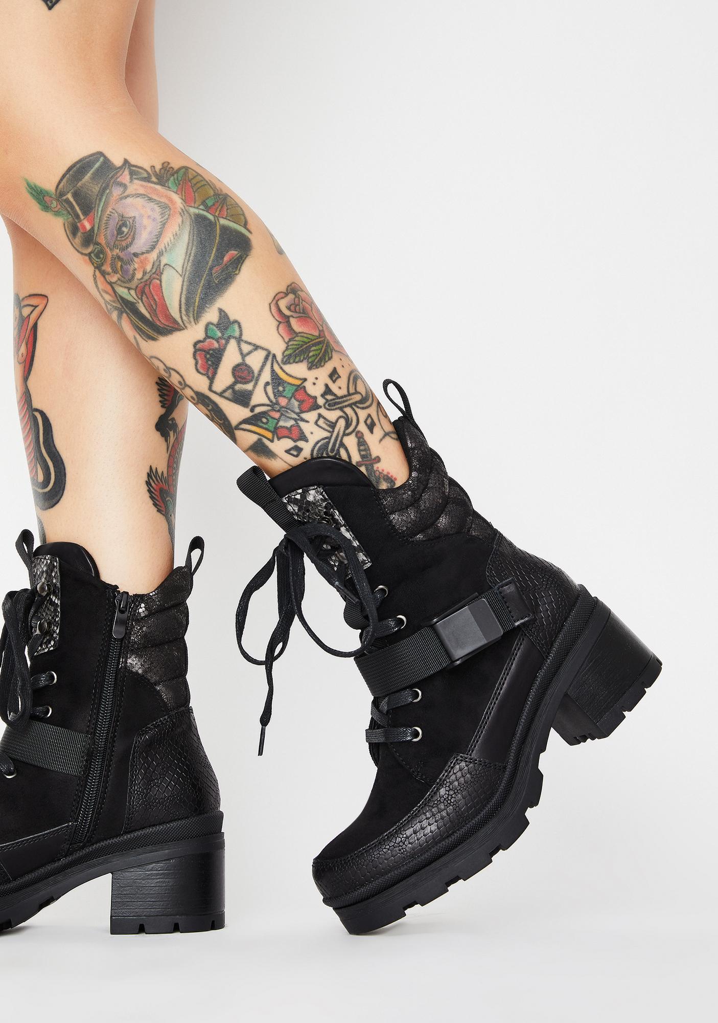 cute black boots