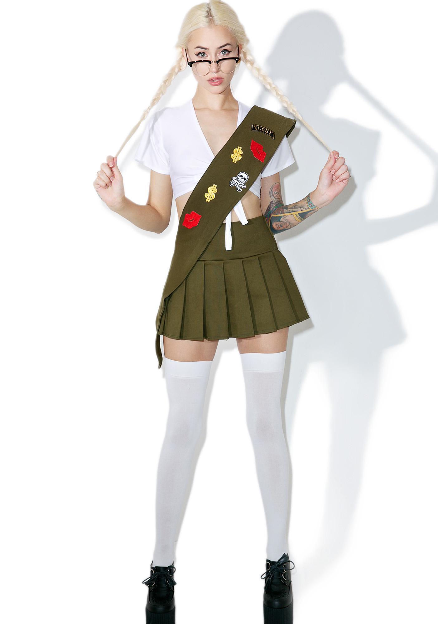 Sexy Girl Scout Costume Set Dolls Kill