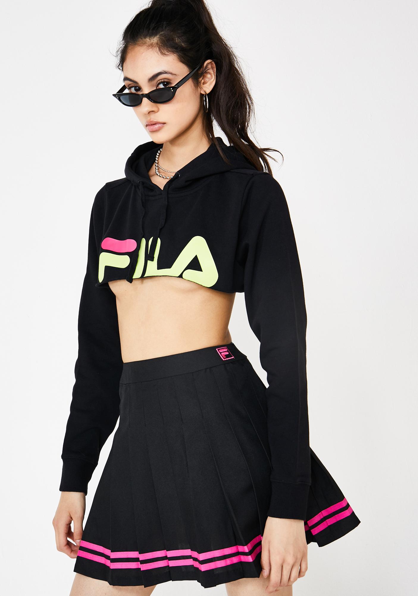 fila cropped hoodie