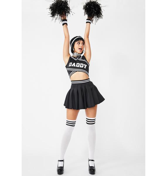 Black Cheerleader Costume Set Dolls Kill