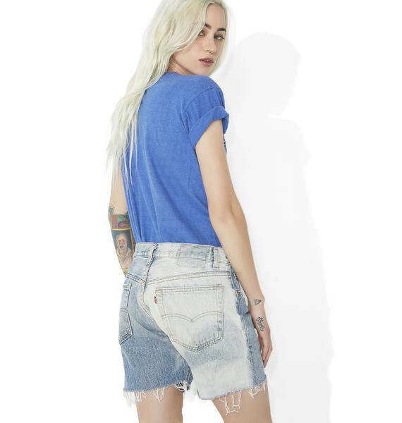 vintage levi cut off denim shorts