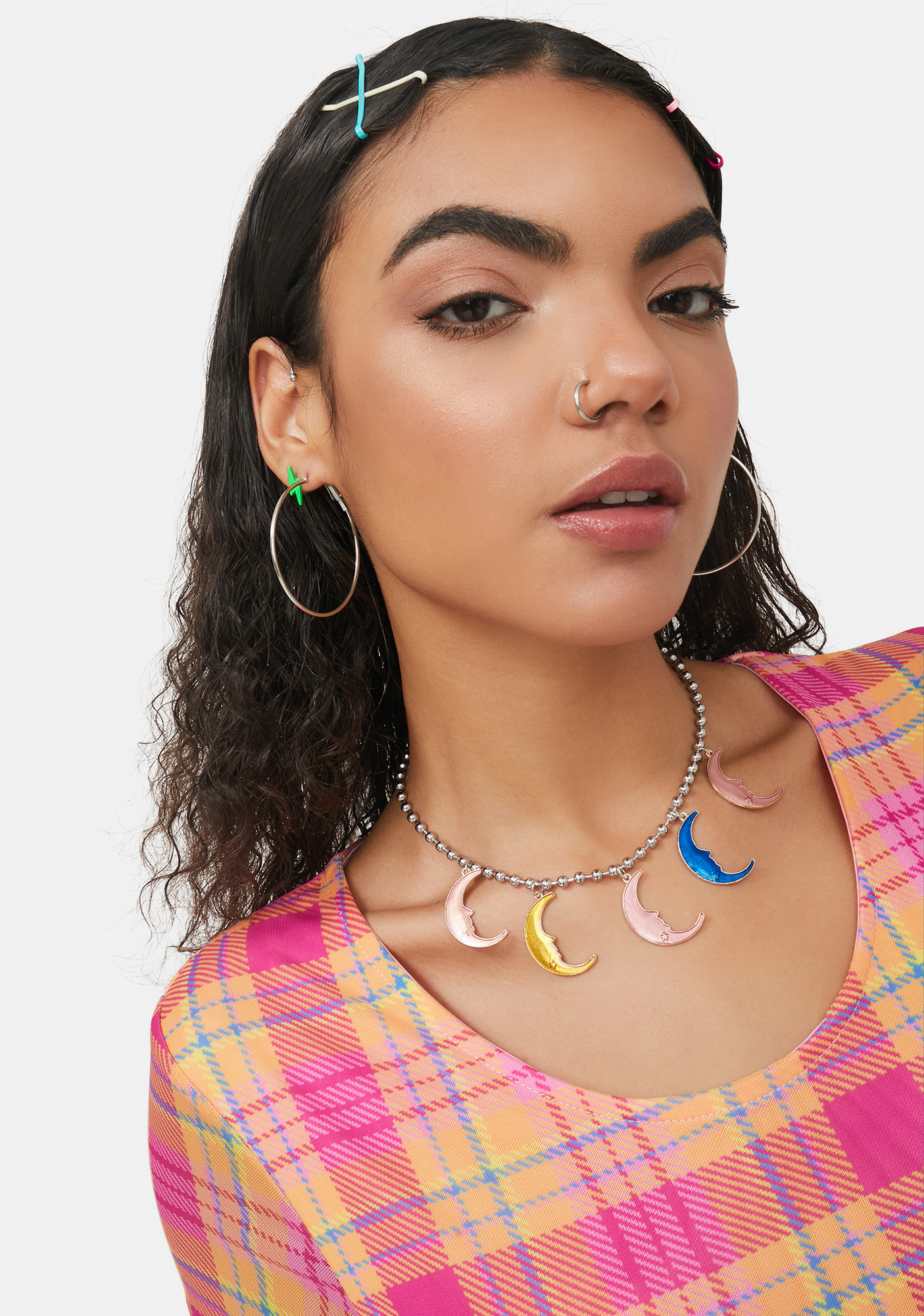 Moon Ball and Chain Necklace Dolls Kill