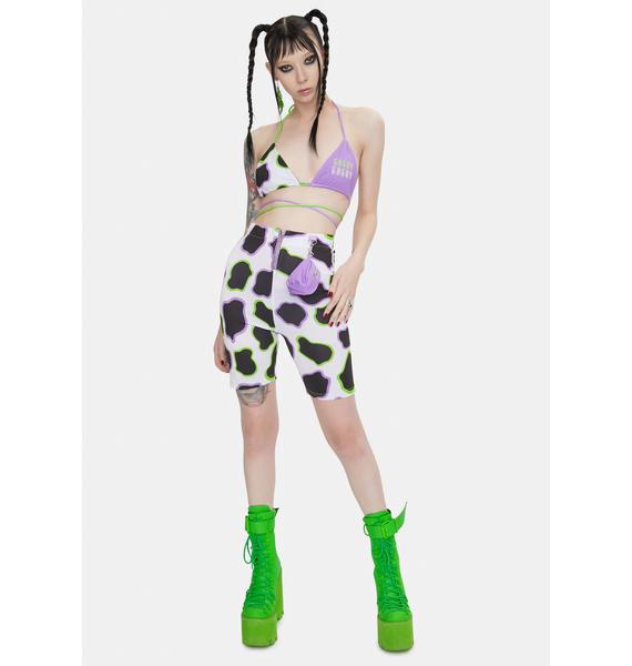 cow print bralette
