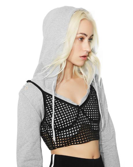 Block Party Cropped Hoodie -