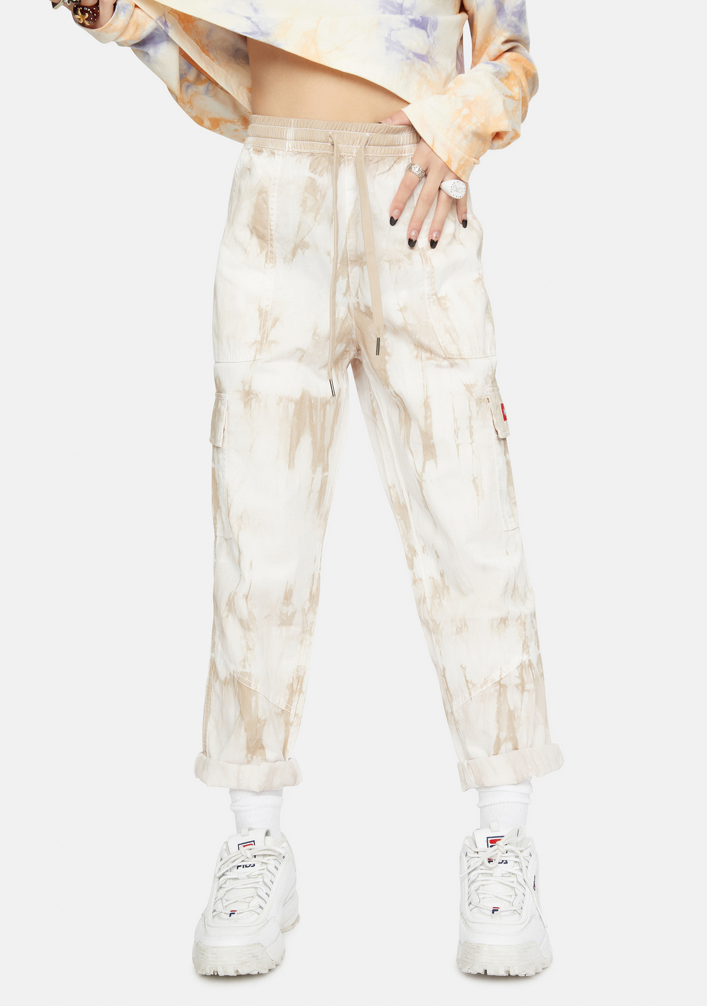 tie dye cargo pants