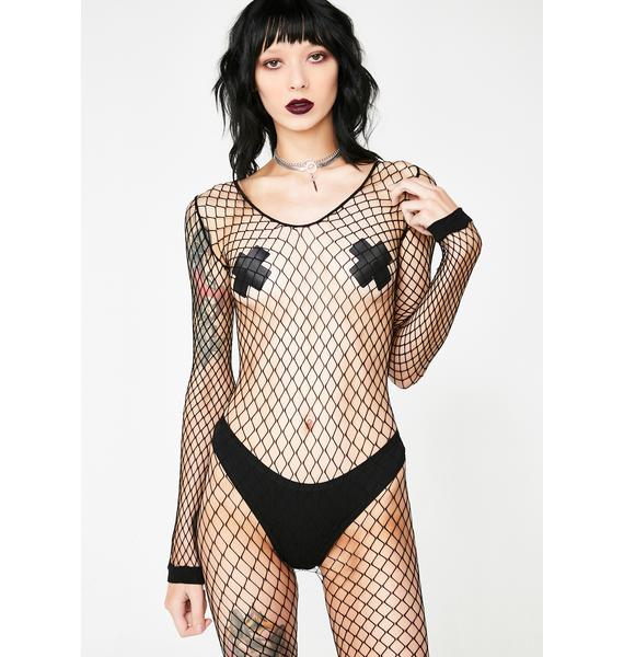 Ejaculation model sport fishnet