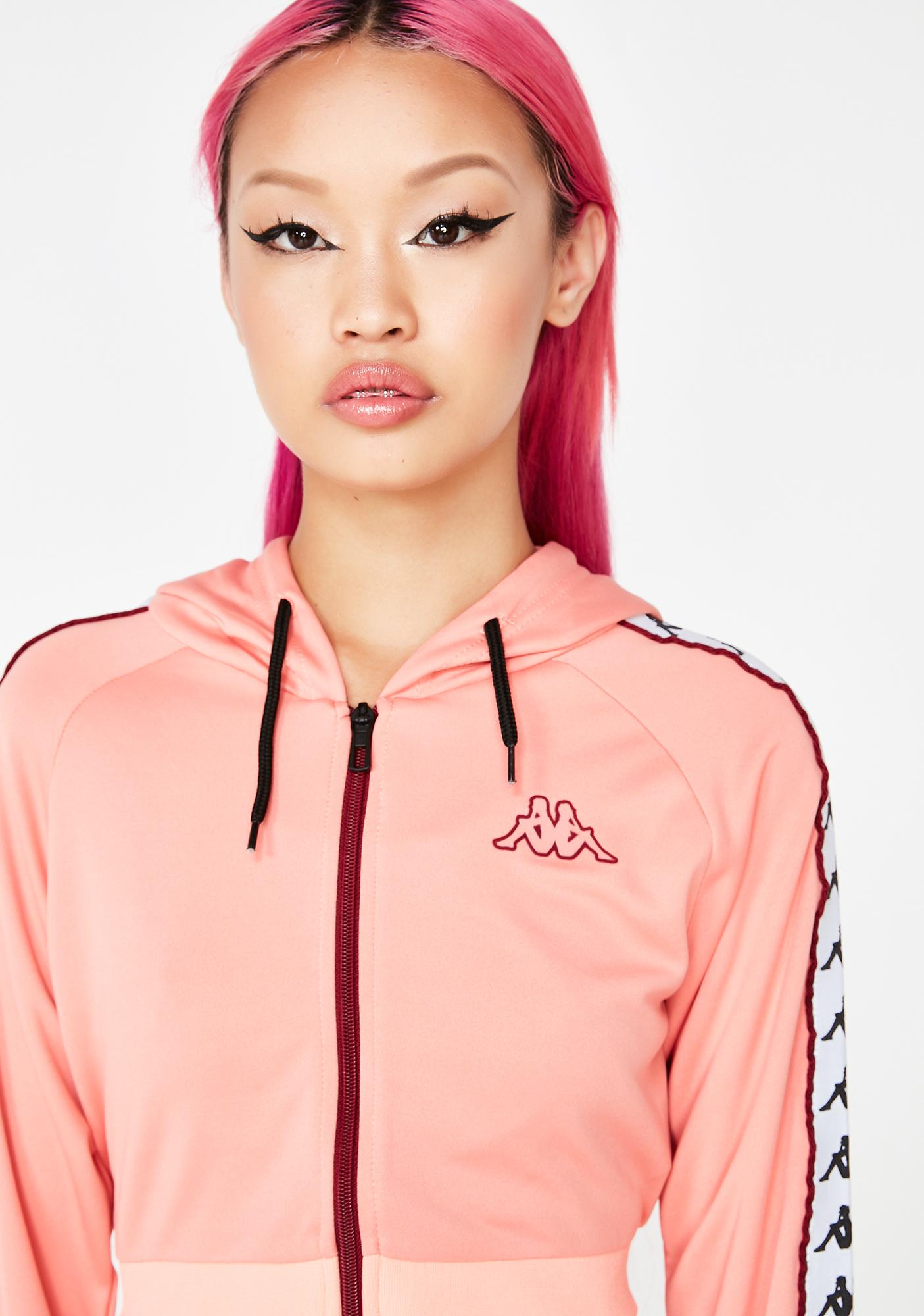 kappa hoodie pink