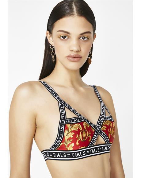 x Baroque Fire Bondage Bra