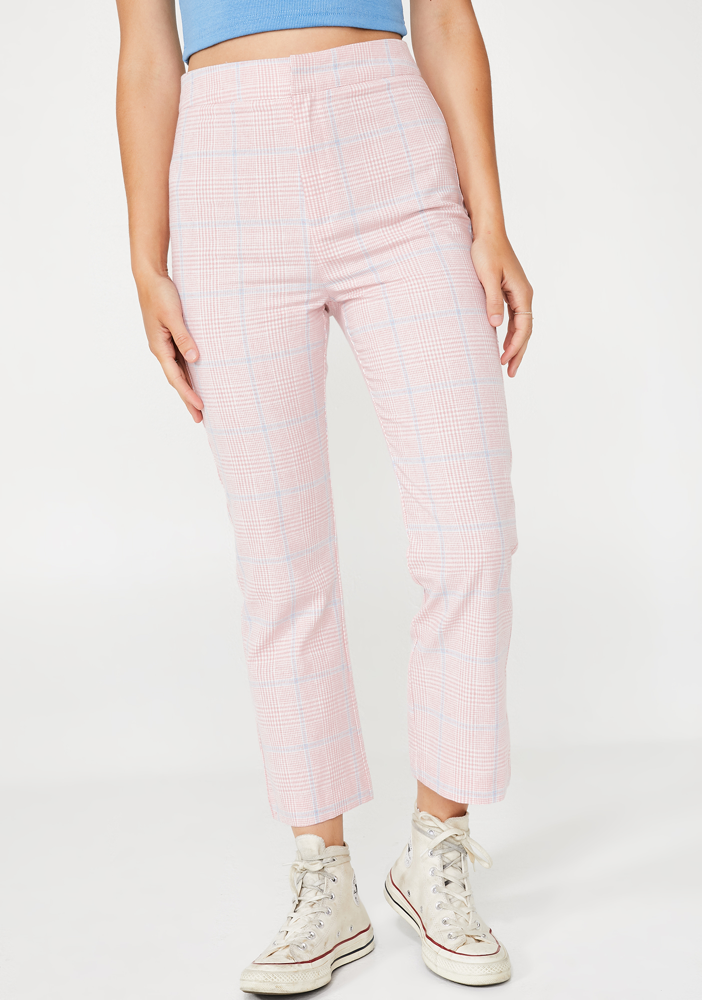 Pink Plaid Trousers | Dolls Kill